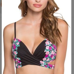 Betsey Johnson Black Ballerina Rose